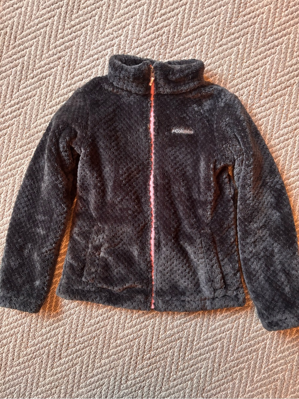 Columbia Kids Black Plush Full-Zip Jacket